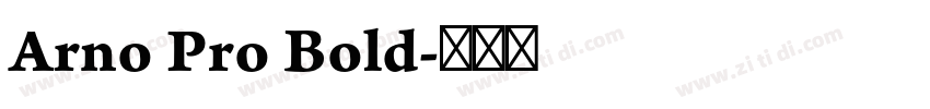 Arno Pro Bold字体转换